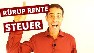 Rürup Rente Steuer [upl. by Orman]