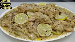 Lemon Pepper Chicken Recipe  Tasty Pepper Lemon Chicken  Best Chicken Starter  Chef Ashok [upl. by Nnairb]