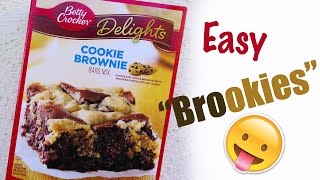 How to bake Betty Crocker Delights  Cookie Brownie 👅  How to make  Sloyi Legu [upl. by Ramej]