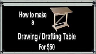 How to Make a Drawing  Drafting Table for 50 [upl. by Trebmal]