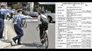 【自転車による人傷事故多発】警察庁は取り締まり強化の方針‼ プラス＋、初等教育で交通安全教育と自転車の乗り方教育の徹底が必要‼ [upl. by Uta]