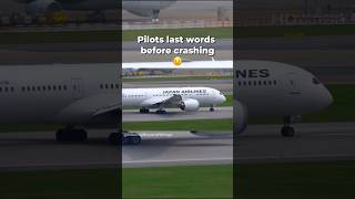 Pilots last words before crashing😥 planes aviation flight avgeeks airlines pilot shorts [upl. by Einhoj]