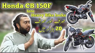 honda CB 150F modification detail review convert into heavy bike looks 20thousand modification price [upl. by Asiaj523]