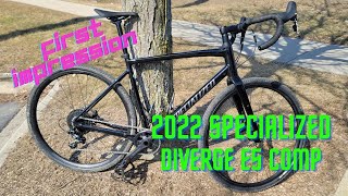 2022 Specialized Diverge Comp E5 First Impressions from a Clydesdale [upl. by Cecily]