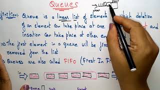 Queues  FIFO amp Applications  Data Structures  Lec12  Bhanu Priya [upl. by Anirbak]