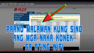 HOW TO VIEW WIFI USER IN PLDT FIBR 2020 [upl. by Royall983]