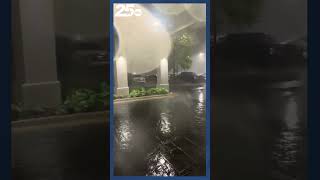 Tornado battering a Hampton Inn in Bartlesville Oklahoma [upl. by Enimaj]