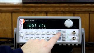 HP Agilent Hewlett Packard 33120A 15 MHz Function Generator Self Test [upl. by Rabkin]