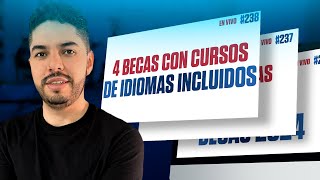 4 Becas con curso de idiomas incluidos  Omar Llerena [upl. by Durstin]