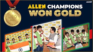 ALLEN celebrated Historical Triumph of its 4 Gold Medalists of IJSO 2021  Kota Coaching Results 🔥🔥 [upl. by Yarg]