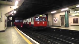 London Transport Underground Trains At Moorgate amp Liverpool St C and S Stock  13th Sept 2013 [upl. by Sitnalta]