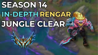 INDEPTH Challenger Rengar Jungle Clear Guide Season 14 [upl. by Peregrine]