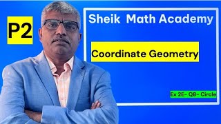 Pure Maths  P2 Edexcel IAL  Circle Tangent Explained  Coordinate Geometry EX 2E Q8 [upl. by Oahc]