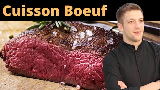 réussir la CUISSON dun STEAK de bœuf [upl. by Timmy]