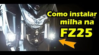 Como instalar QUALQUER farol de minha na Fazer 250 mesmo sem protetor de carenagem [upl. by Kimberli684]