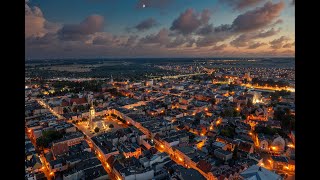 Leszno Poland  Drone at night [upl. by Stillas]