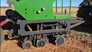 Piket Hydraulic No Till Drill sowing an Agricol seed pasture mix [upl. by Reerg]