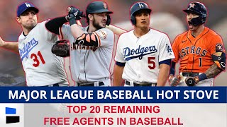 MLB Free Agency Top 2022 MLB Free Agents Ft Carlos Correa Max Scherzer Kris Bryant MLB Hot Stove [upl. by Anitnegra]