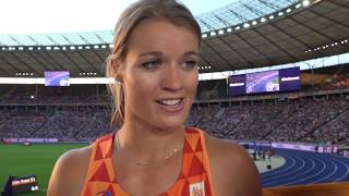 Dafne Schippers NED after the semifinals of the 200m [upl. by Netnerb]