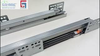 SoftClosing Square metal box drawer slide [upl. by Adner835]