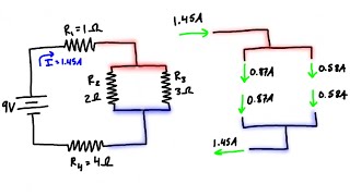 Kirchhoff’s Current Law Example 1 [upl. by Aerdnat]