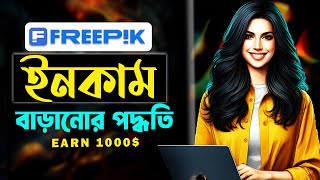 AI ইমেজ দিয়ে Freepik থেকে ইনকাম 🔥 Make Money With AI 🔥 Earn money online using FREE Ai [upl. by Aneloj]