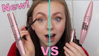 NEW Maybelline Lash Sensational Sky High Mascara VS Original Maybelline Lash Sensational Mascara [upl. by Ijic]