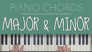 Piano Chords Major amp Minor [upl. by Krischer]