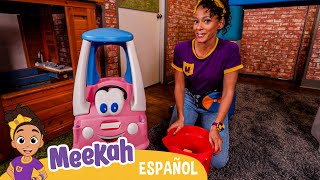 Lavado de Autos de Meekah  💜¡Hola Meekah💜Amigos de Blippi  Videos educativos [upl. by Anstus]