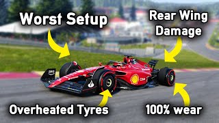 How Slow Is The Most UNSTABLE Possible Car in F1 22 [upl. by Shamma398]