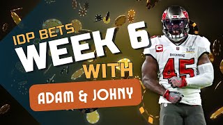 IDP Bets Tackle and Sack Props for Week 6 [upl. by Ledah]