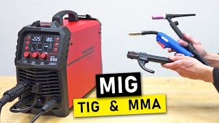 6 in 1 Multi Welding Machine MIG Spot TIG MMA  ARCCAPTAIN MIG200  Unboxing and Test [upl. by Dyl341]