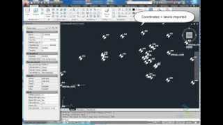 Import points with labels into AutoCAD [upl. by Drofyar534]