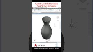 AutoCAD Loft amp Shell Commands  AutoCAD Basic 3d Modeling AutoCADDrawingPractice CADable [upl. by Pollux]