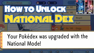 How to Unlock National Dex in Pokémon Brilliant Diamond amp Shining Pearl [upl. by Erehpotsirhc]