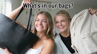 Whats In Our College School Bags [upl. by Rennat]