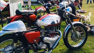 NETLEY MARSH Eurojumble 2022 Stalls amp Tables Selling Classic Motorcycle Parts amp Tools FOR SALE [upl. by Eiraminot]