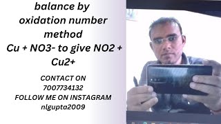 balance by oxidation number method Cu  NO3 to give NO2  Cu2chemistryclass12 [upl. by Curzon]