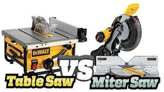 Miter Saw vs Table Saw  Which One Is The Best Saw TheReviewIO [upl. by Quin]