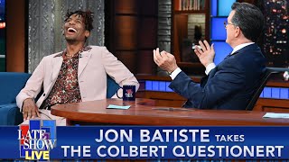 Jon Batiste Takes The Colbert Questionert [upl. by Ellevart]