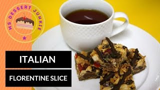 ITALIAN FLORENTINE SLICE RECIPE  MsDessertJunkie [upl. by Nylrak]