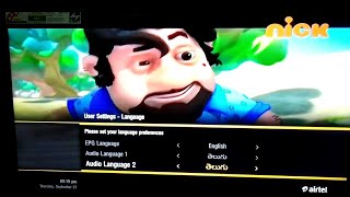 How to Change the language of regional channels in Airtel Dish TV  Language Change Airtel Digital T [upl. by Enetsirk]