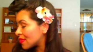 Pin Up Hair Style tutorial [upl. by Aneehsor66]