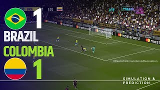 ⚽ Brasil 11 Colombia 🏆COPA AMERICA 2024  Highlights  Simulación y recreación de videojuego [upl. by Eerac]