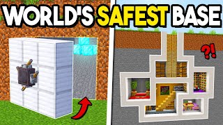 This is the SAFEST Base in Minecraft [upl. by Alahcim]