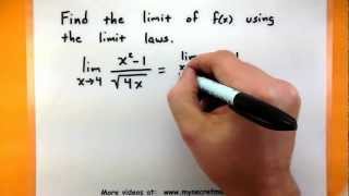 Calculus  The laws of limits [upl. by Greenfield]