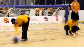 Conheça a modalidade paraolímpica do goalball [upl. by Melentha]