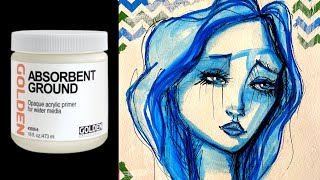 What is ABSORBENT GROUND and How to Use it in Your Mixed Media Art Projects [upl. by Ashlee]