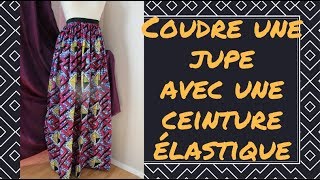 Coudre une jupe avec une ceinture élastique [upl. by Annoyed]