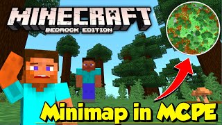 How To Add Minimap in Minecraft  Minimap For Minecraft Pe  Download Minimap mod in Minecraft [upl. by Etyak]